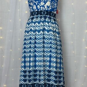 Cynthia Steffe Blue and White Dress